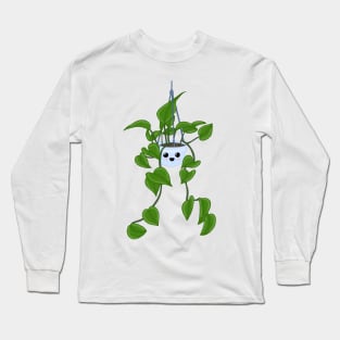 Hanging plant (blue) Long Sleeve T-Shirt